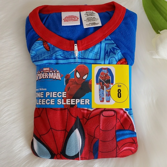 Other - Size 8 Boys One Piece Fleece Sleeper